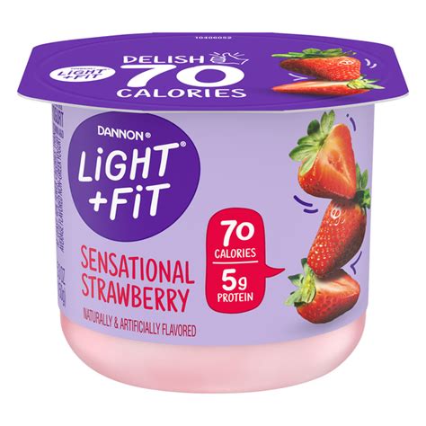 dannon light and fit yogurt nutritional information